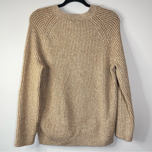 Nordstrom BP Tan Ribbed Crewneck Pullover Sweater Size Small - Picture 2 of 6
